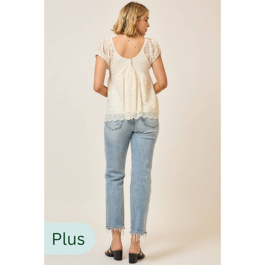 Amelie Lace Babydoll Top