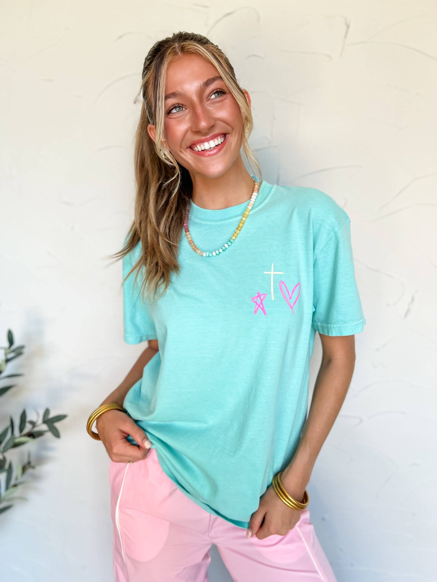 Friend in Jesus Unisex Comfort Colors T-Shirt in Chalky Mint