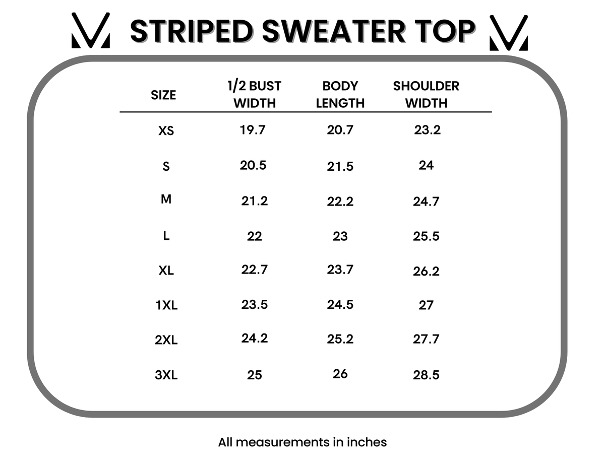 Olive & Oatmeal Striped Sweater Top