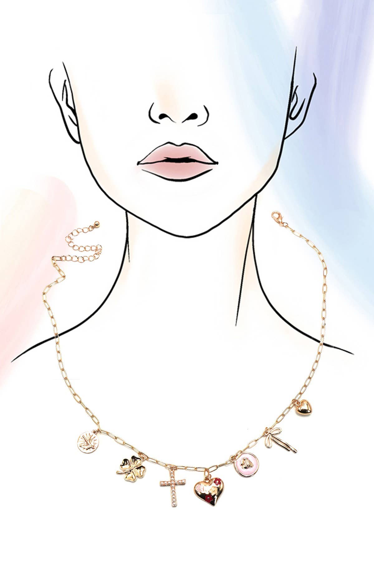 Faith, Love & Grace Charm Necklace