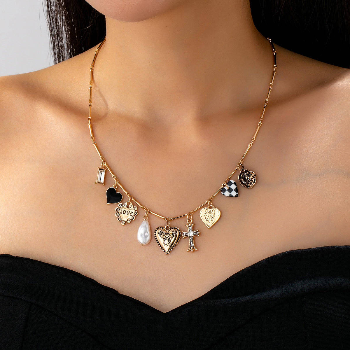 Golden Keepsakes Charm Necklace