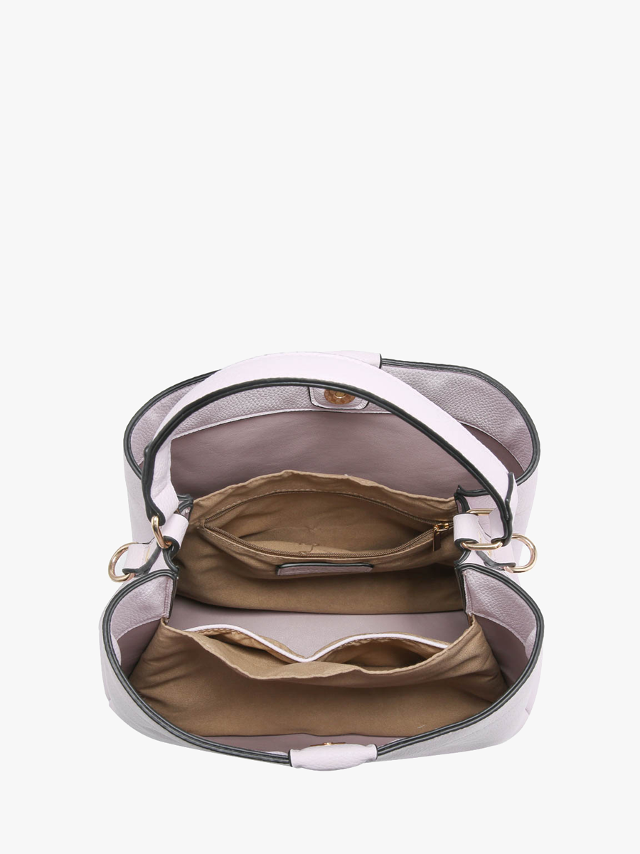 Tati Plaid Vegan Leather Satchel Bag