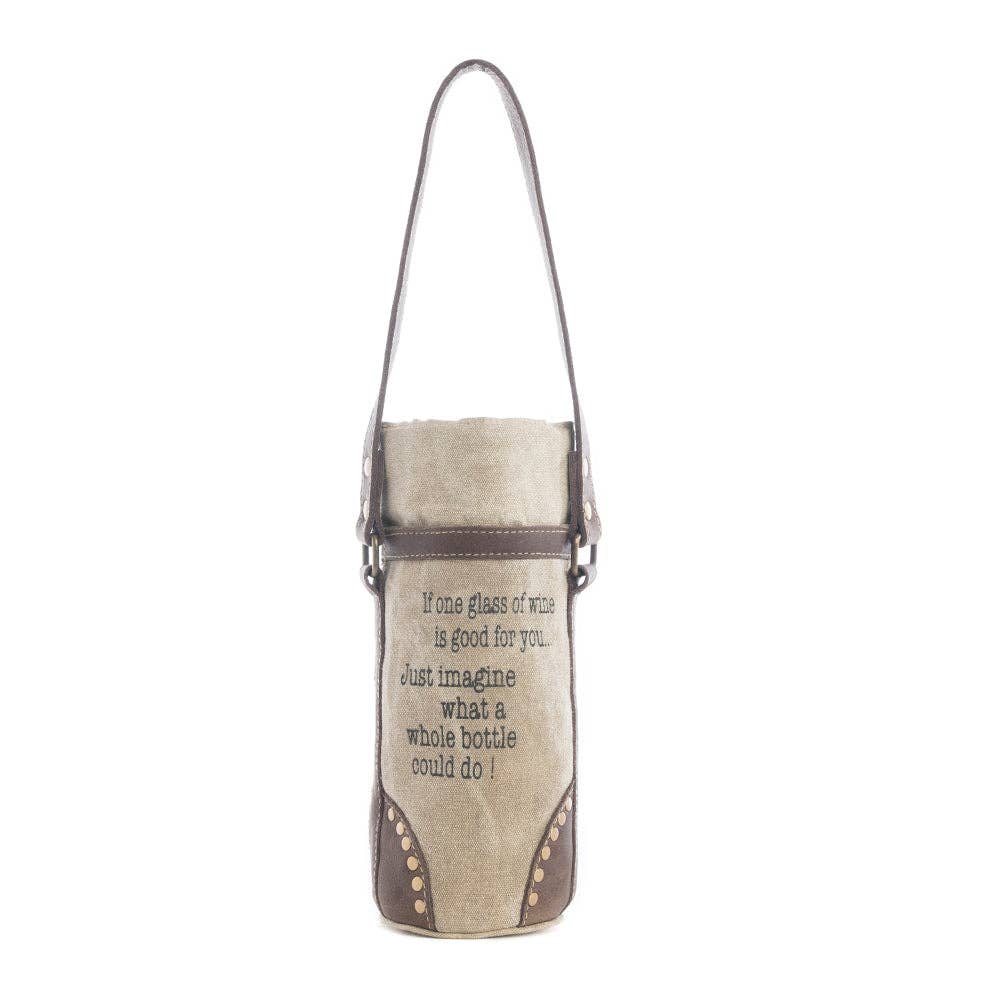 Sip Happens Wine Bottle Tote