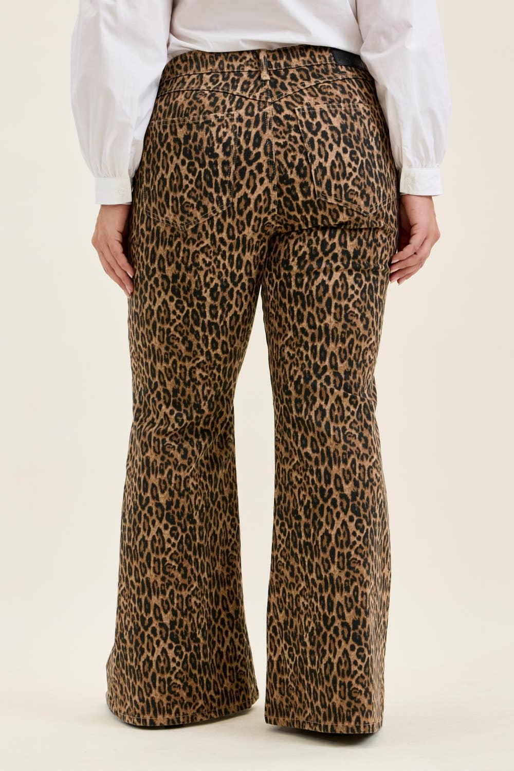 Judy Blue Leopard Luxe Flare Jeans