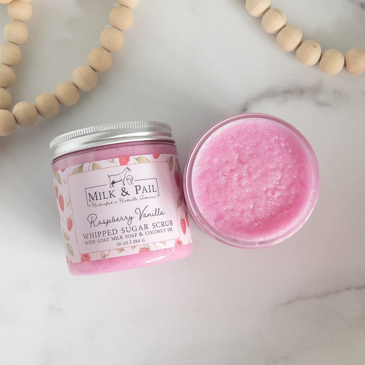 Raspberry Vanilla Whipped Sugar Scrub