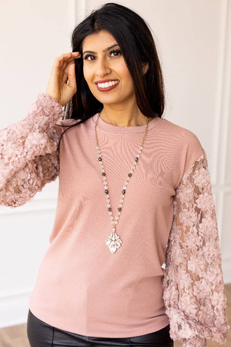 Frosted Elegance Crystal Pendant Necklace