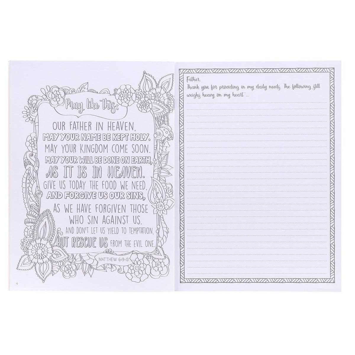 My Coloring Prayer Journal – Christian Guided Prayer & Coloring Book for Women