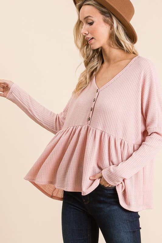 Easy Does It Babydoll Top