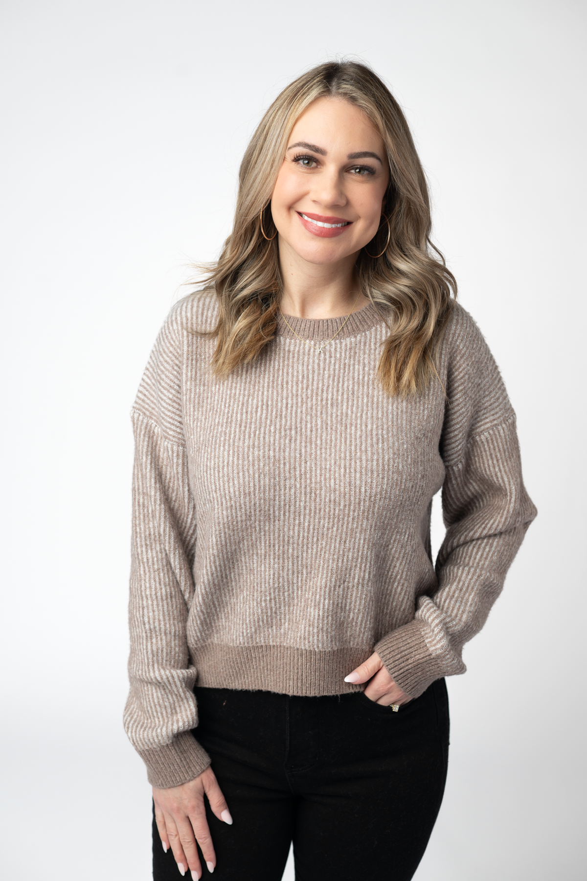 Mocha Cloud Soft Knit Sweater