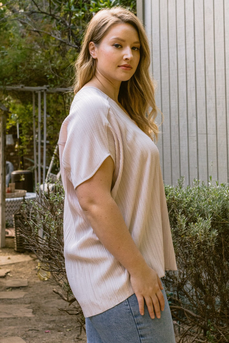 Simply Chic Pleated Blouse
