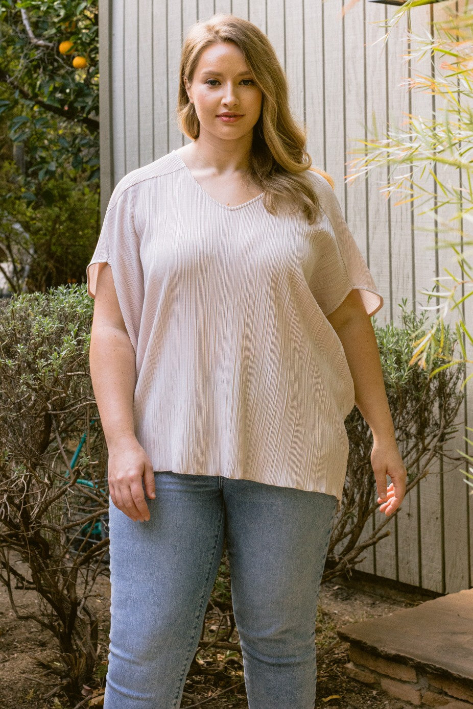 Simply Chic Pleated Blouse