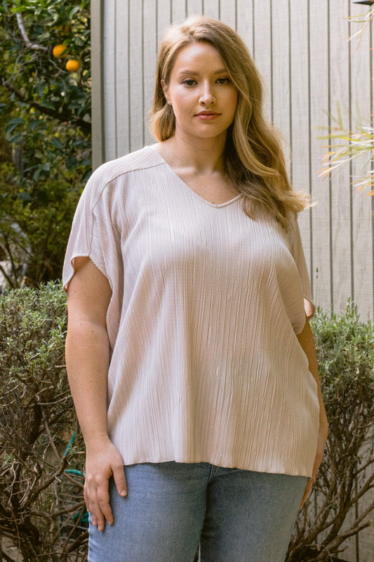 Simply Chic Pleated Blouse