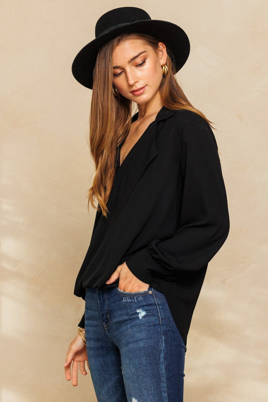 Everyday Elegance Draped Blouse