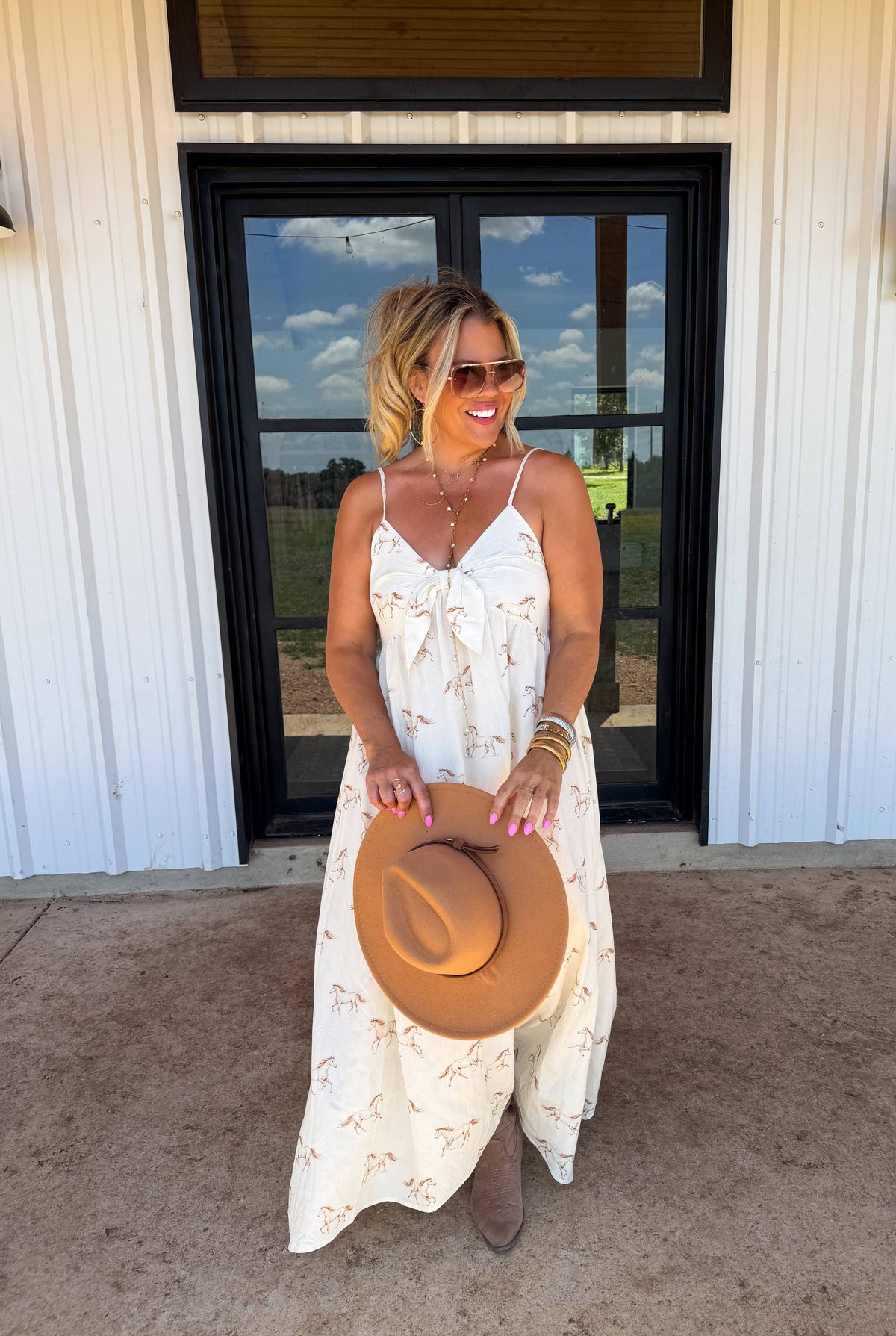 Harvest Gingham Maxi Dress