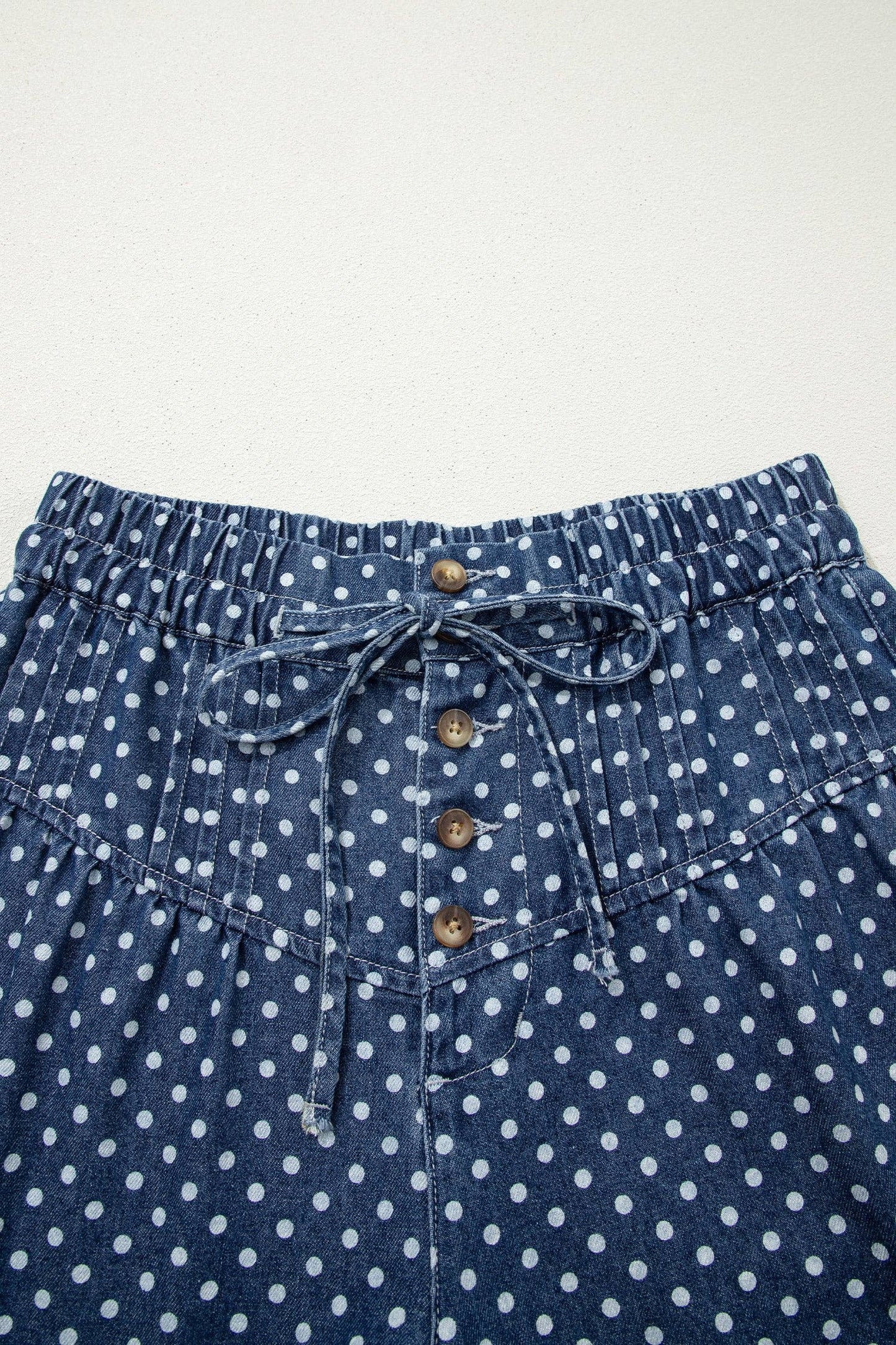 Polka Dot Wide Leg Jeans High Waist Boutique Pants