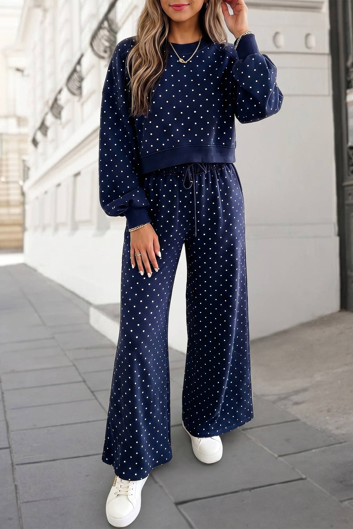 Coffee Date Polka Dot Pants Set