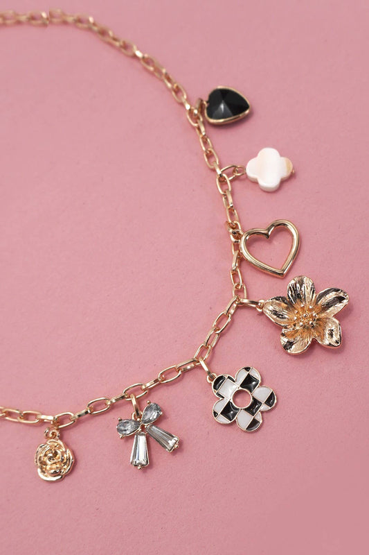 Lucky Little Things Gold Charm Necklace