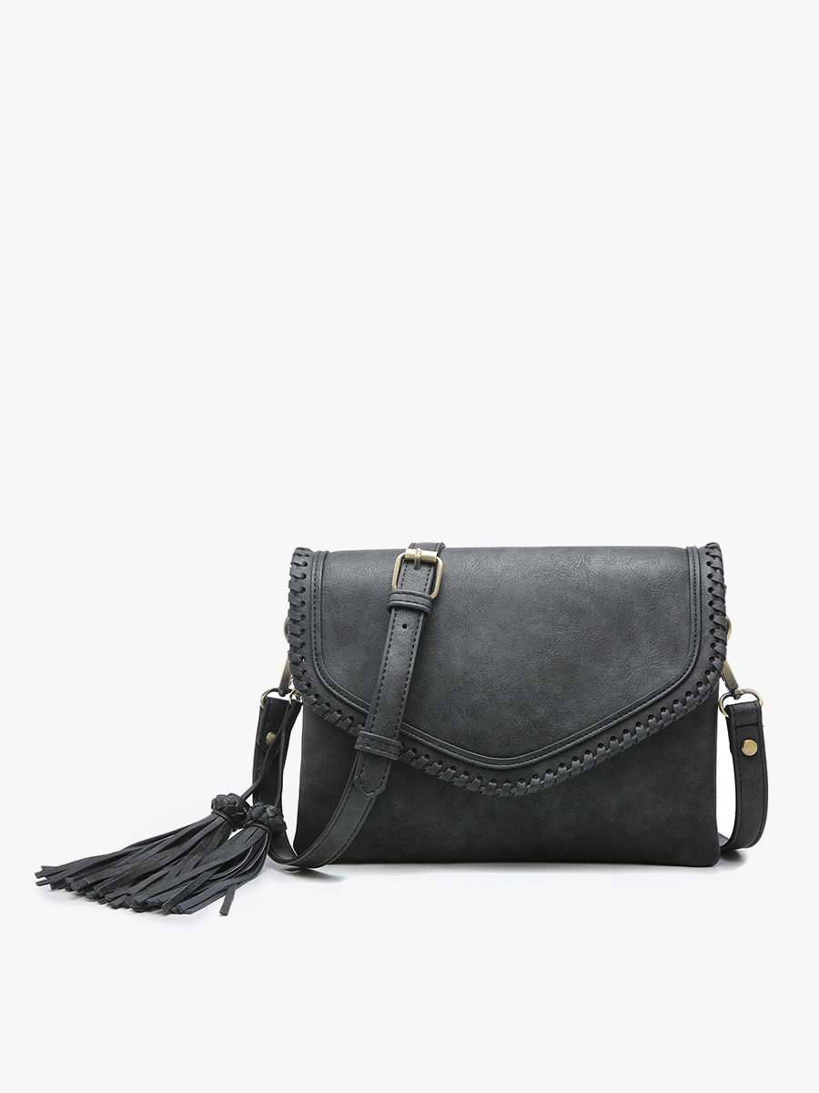 Sloane Whipstitch Tassel Crossbody