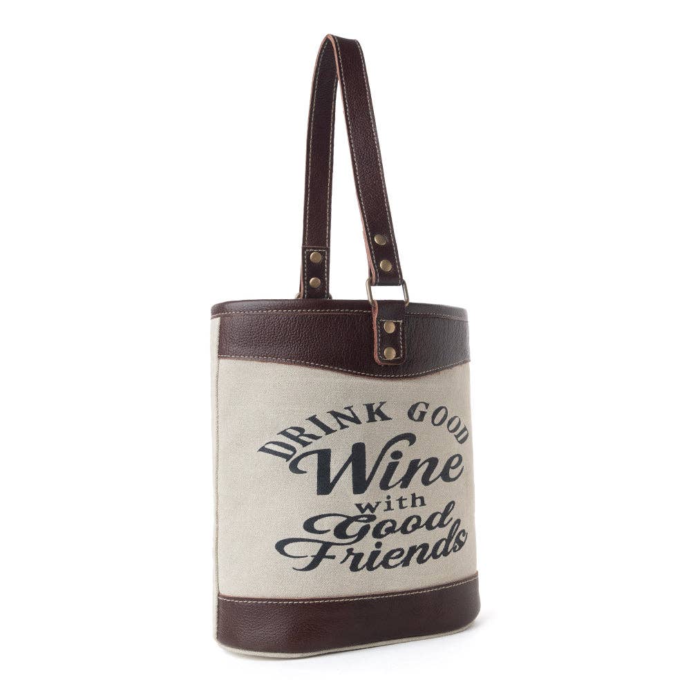 Good Wine, Good Friends Double Wine Tote