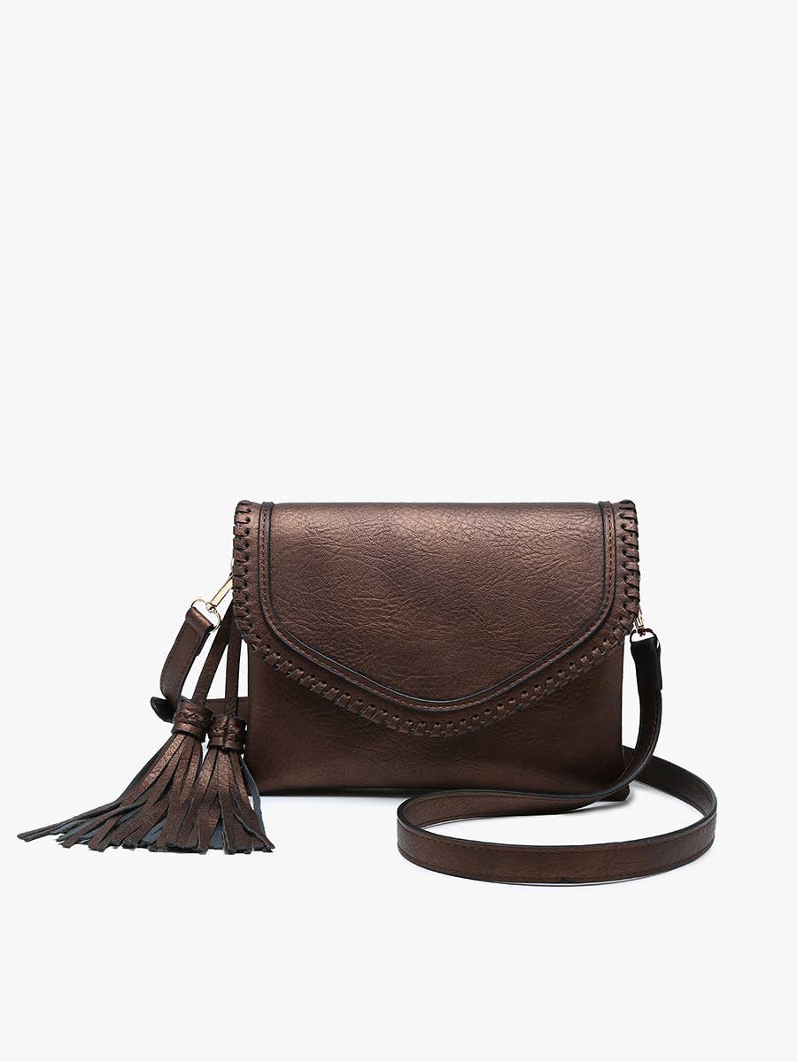 Sloane Whipstitch Tassel Crossbody