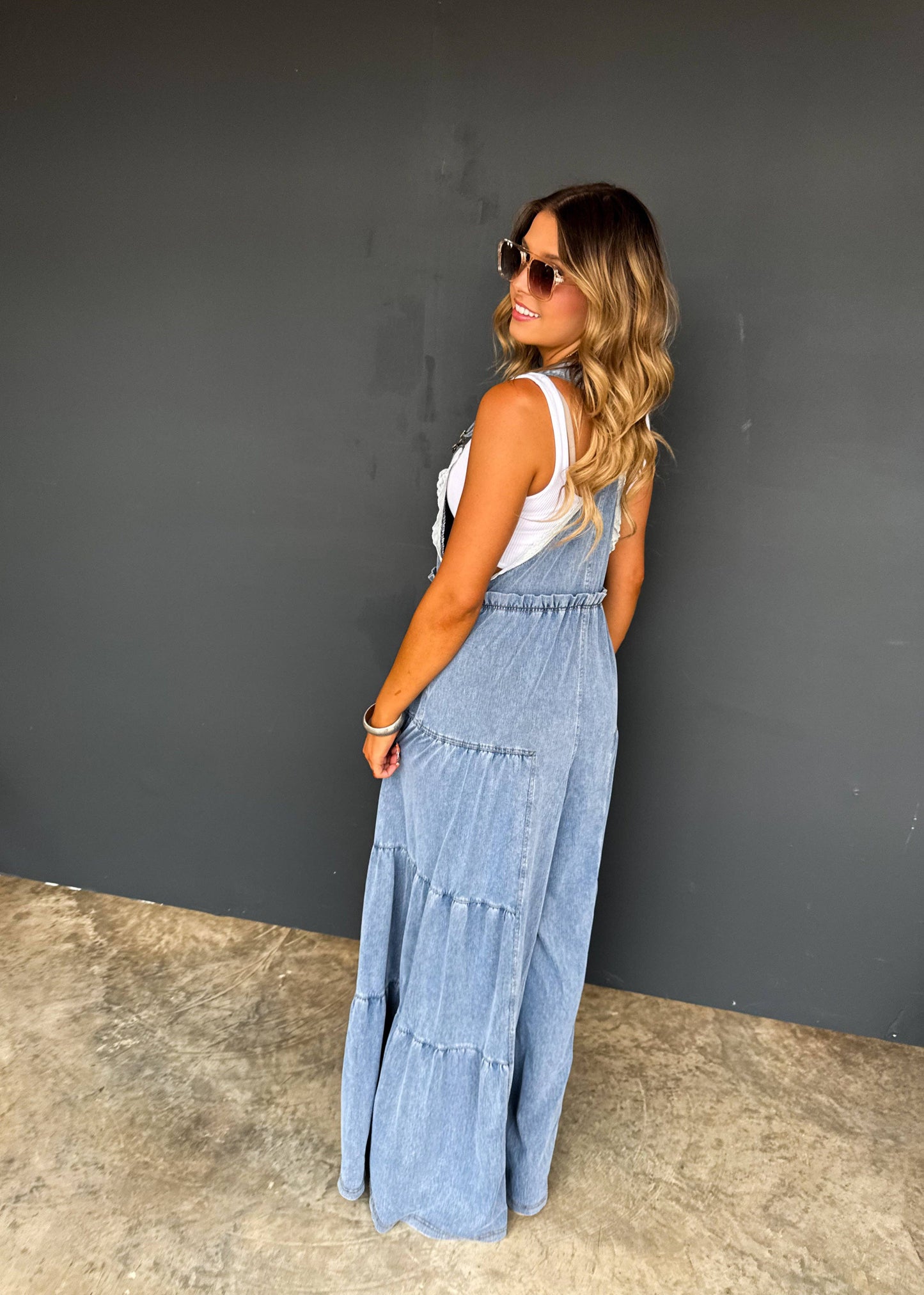 Bluebell Breeze Denim Overalls