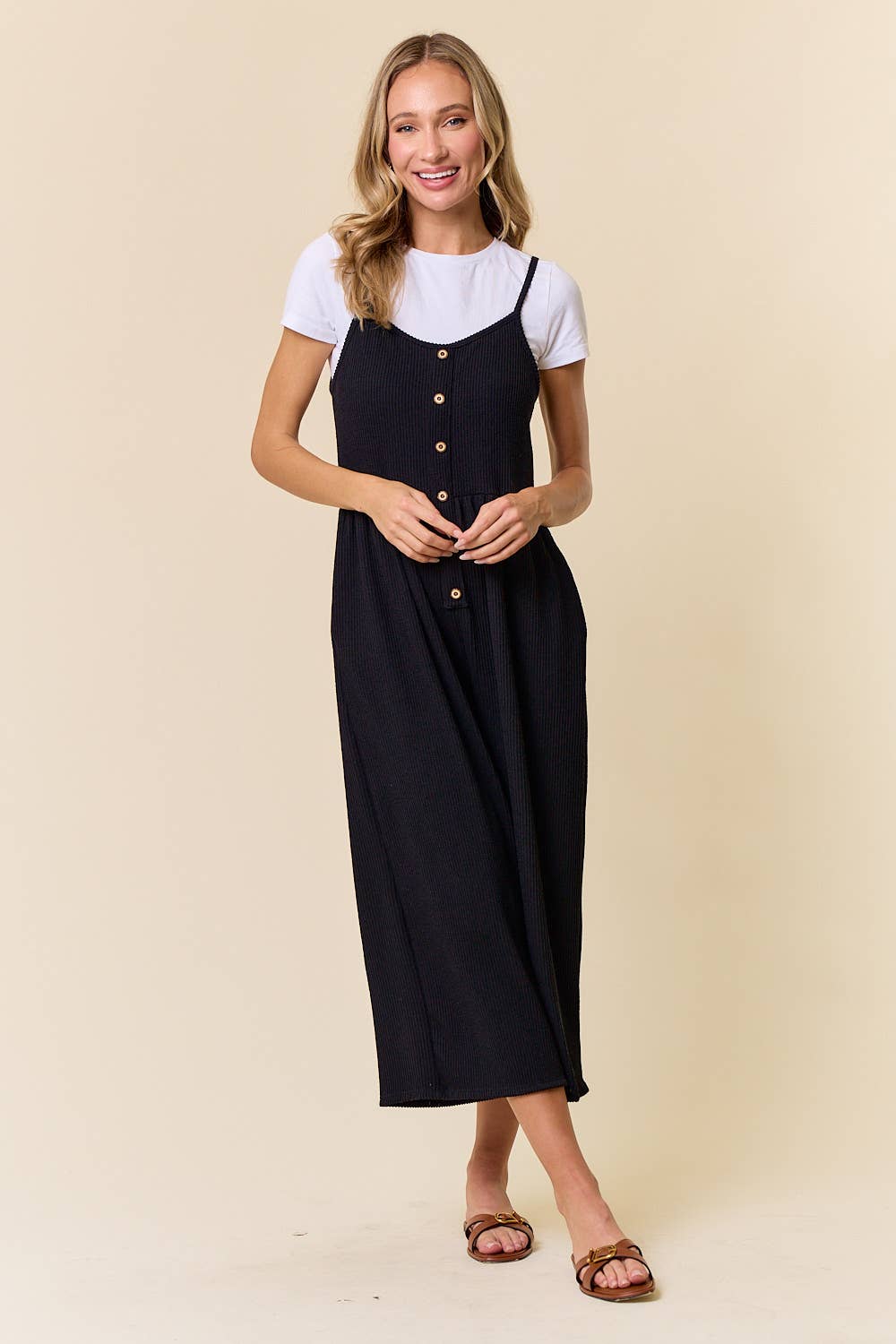 Everyday Chic Button Front Jumpsuit