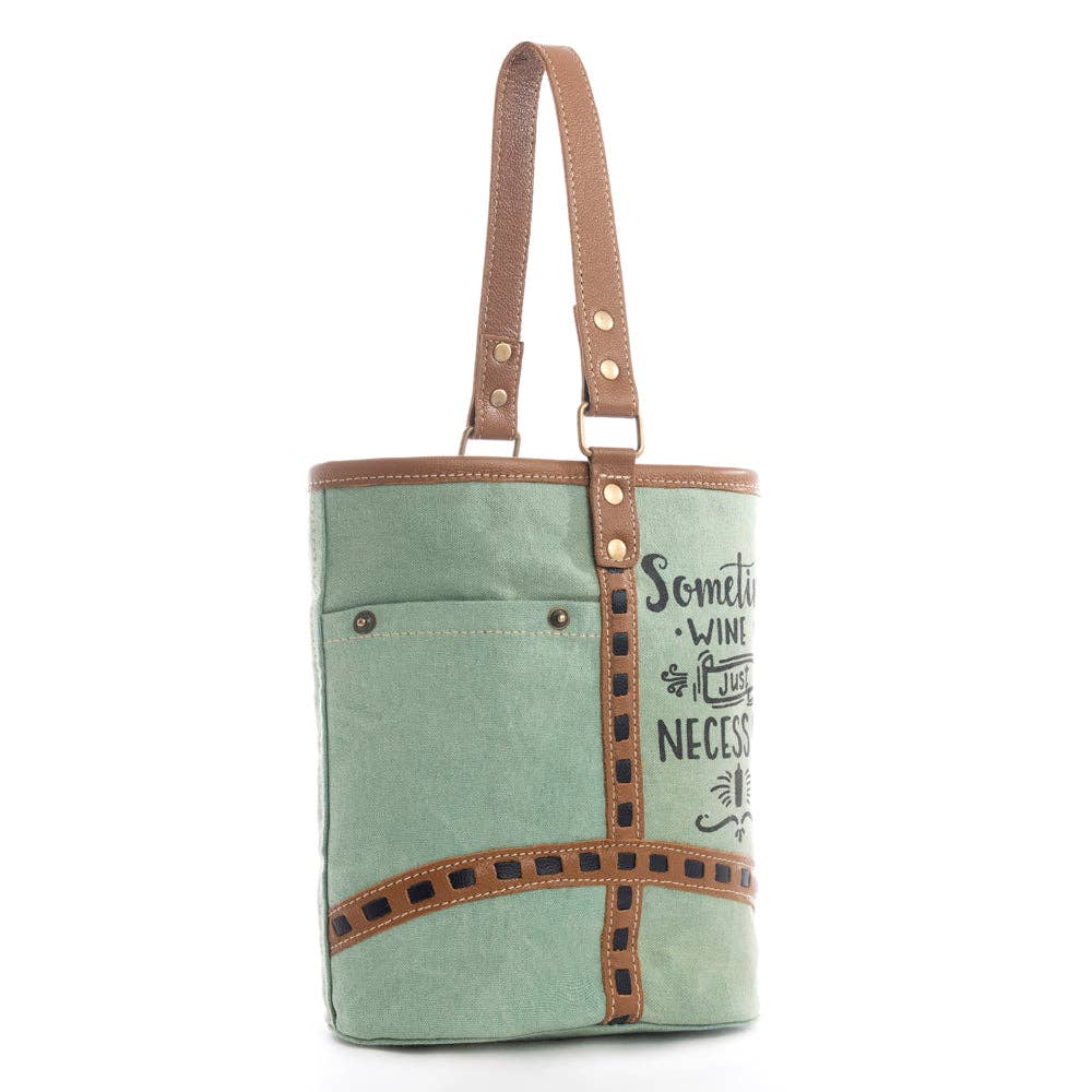 Sometimes Wine Is Necessary Double Wine Tote
