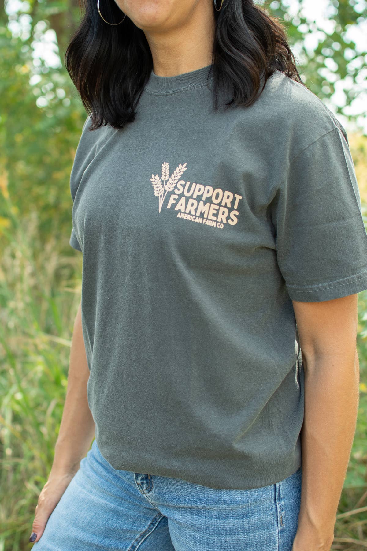 Western ‘Support Farmers’ Wheat Unisex Graphic Tee