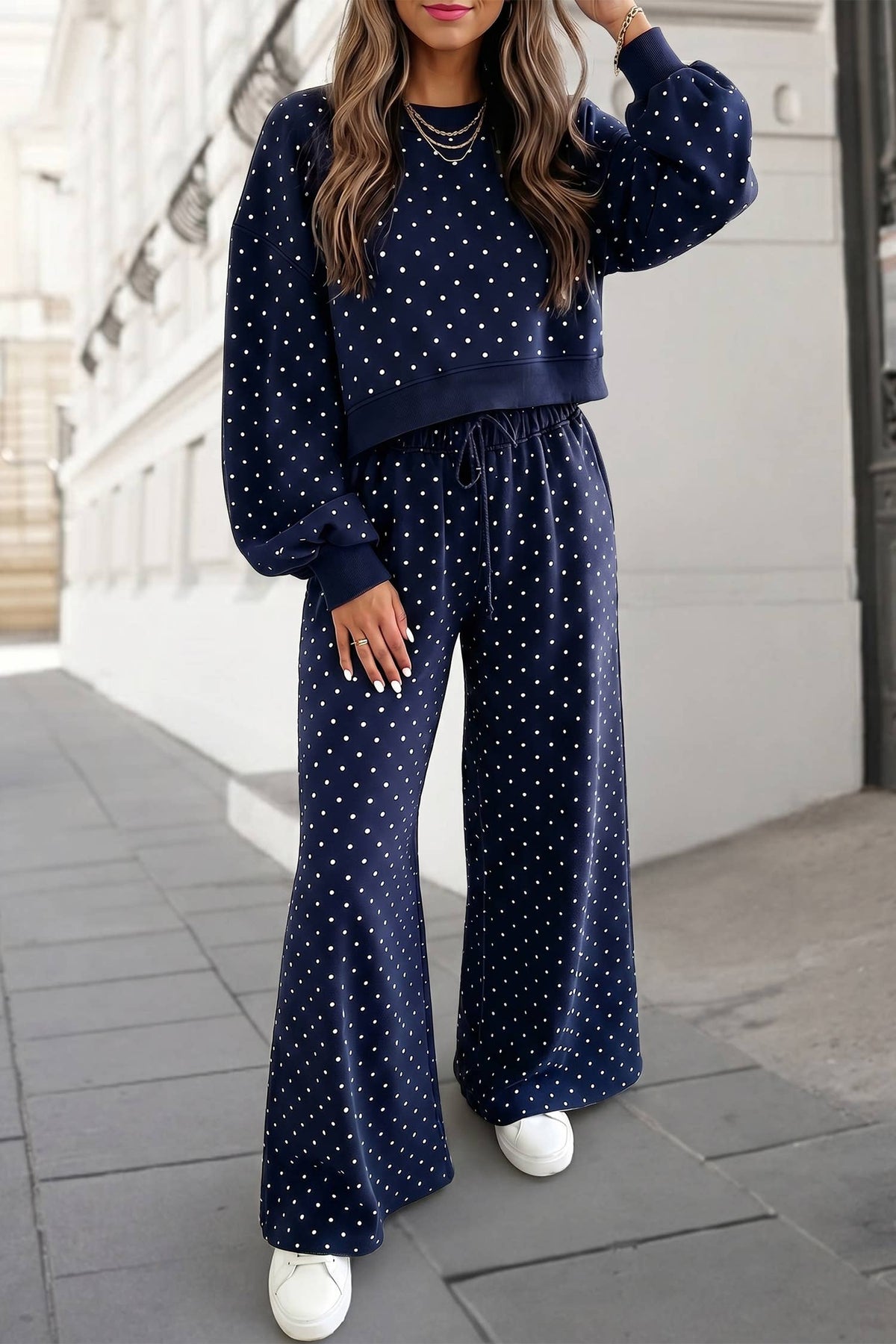 Coffee Date Polka Dot Pants Set