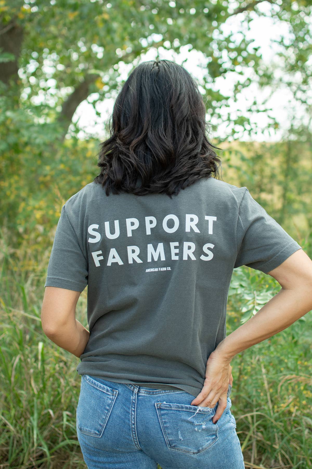 Western ‘Support Farmers’ Wheat Unisex Graphic Tee