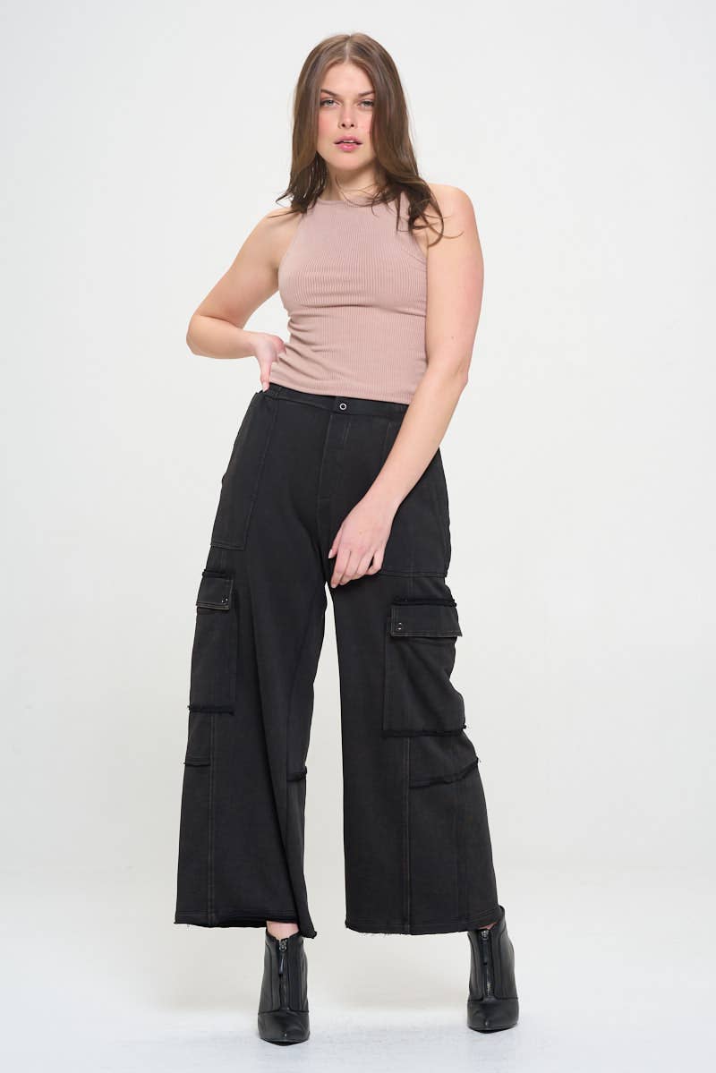 Ribbed Halter Neck Tank Top