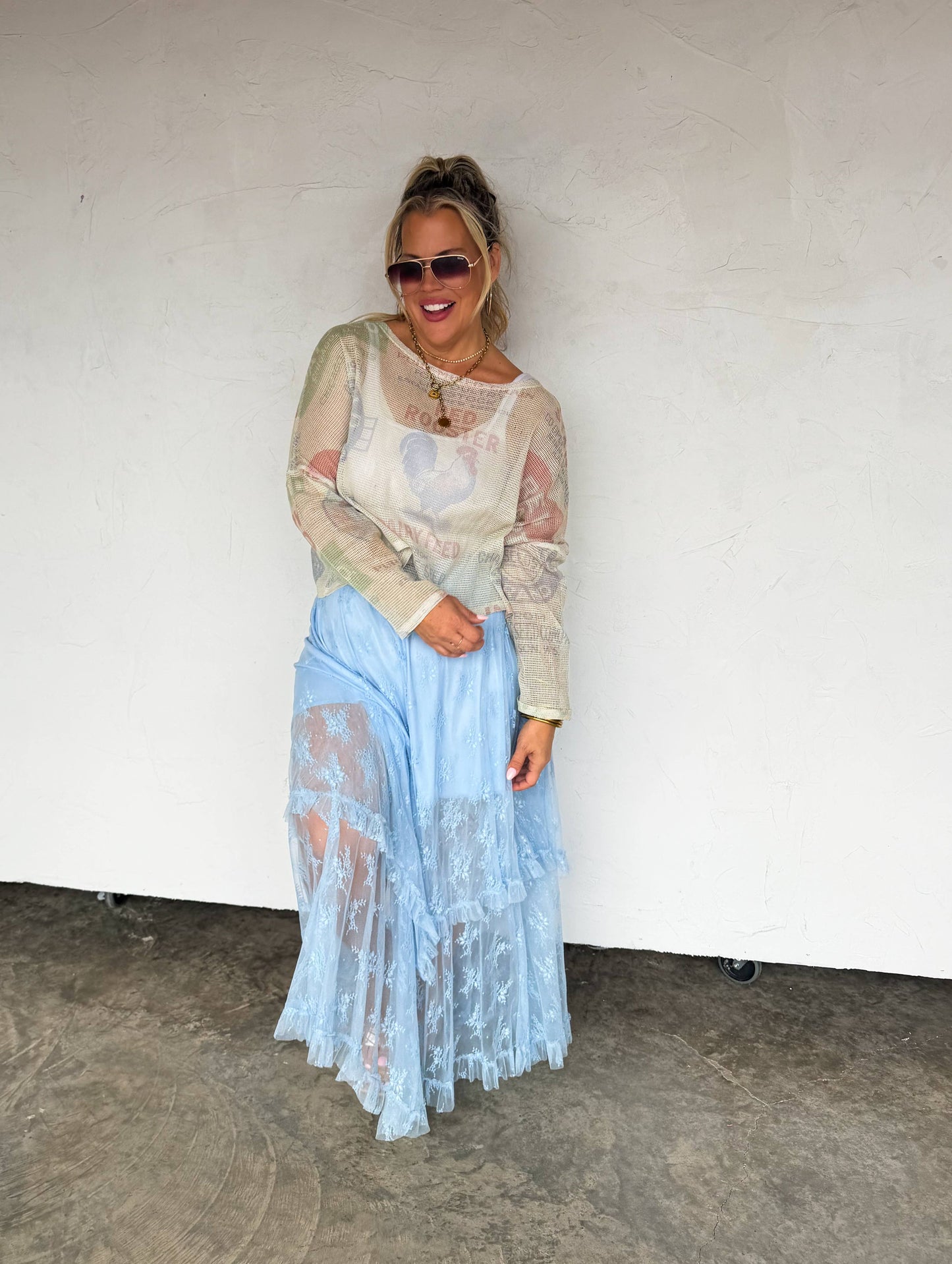 BLOOMING MAXI SKIRT