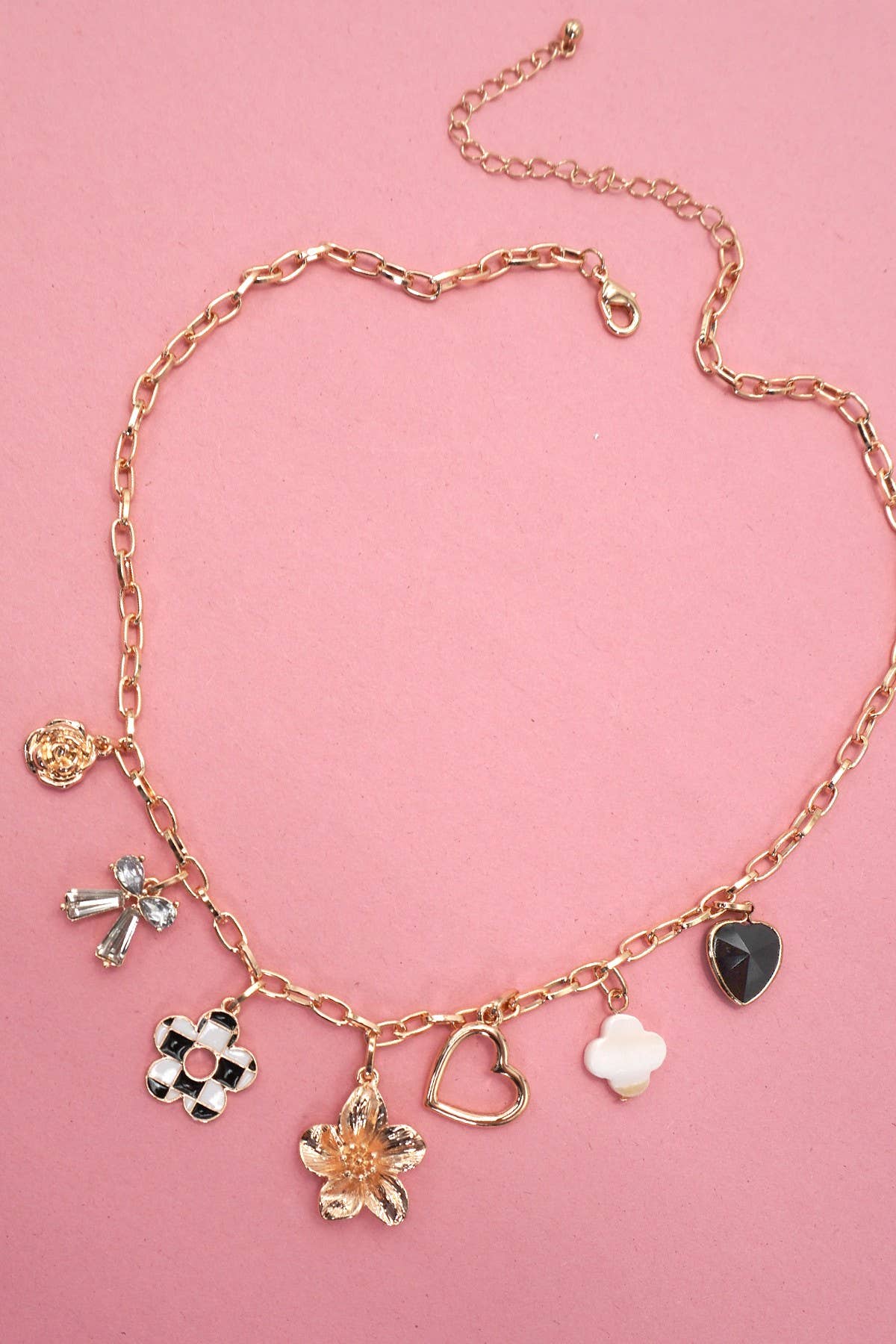 Lucky Little Things Gold Charm Necklace