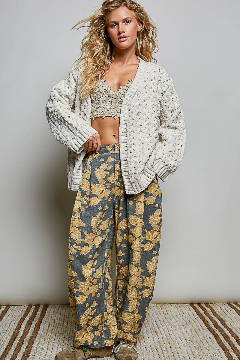 Pearls & Prosecco Chenille Cardigan