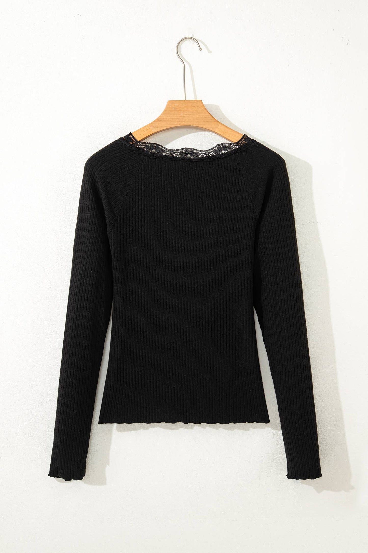 Grace & Lace Ribbed Henley Top