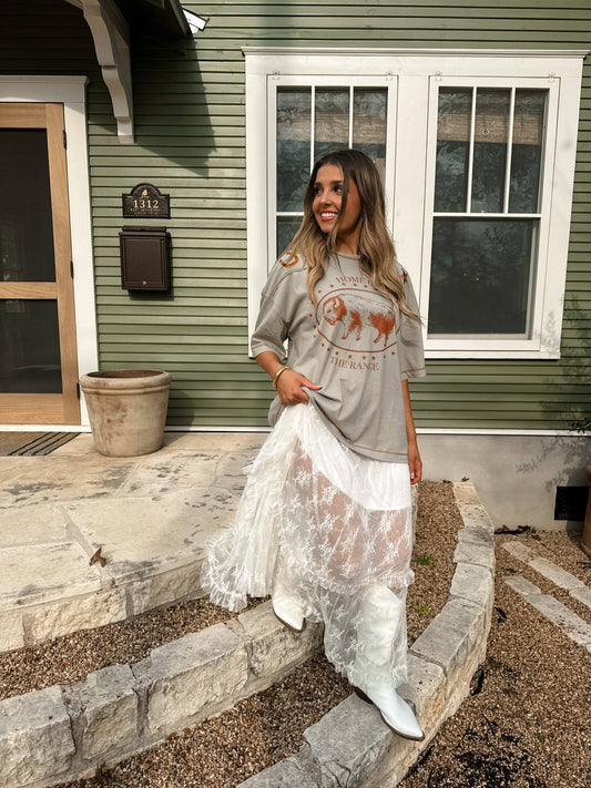 Grace in Bloom Lace Maxi Skirt