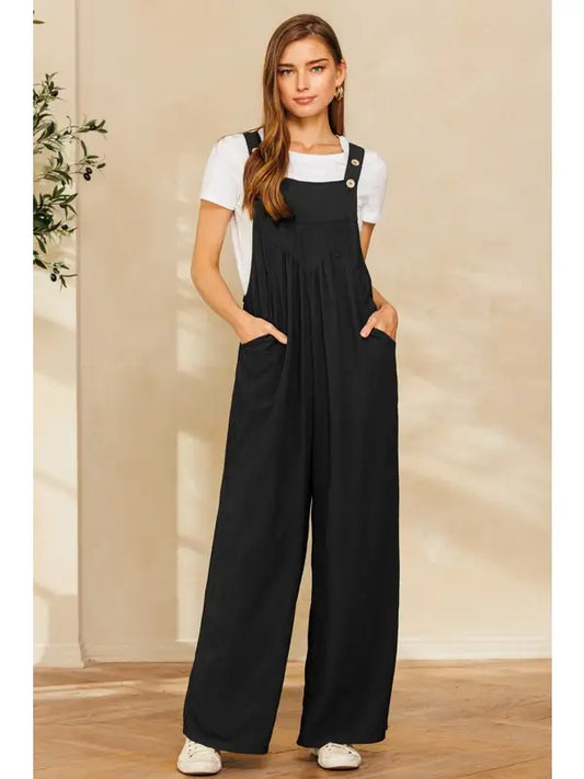 Autumn Ease Wide-Leg Jumpsuit