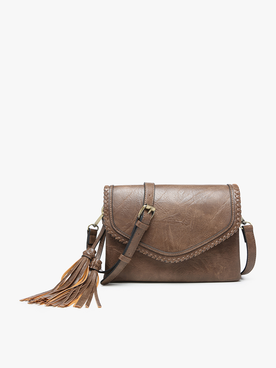 Sloane Whipstitch Tassel Crossbody