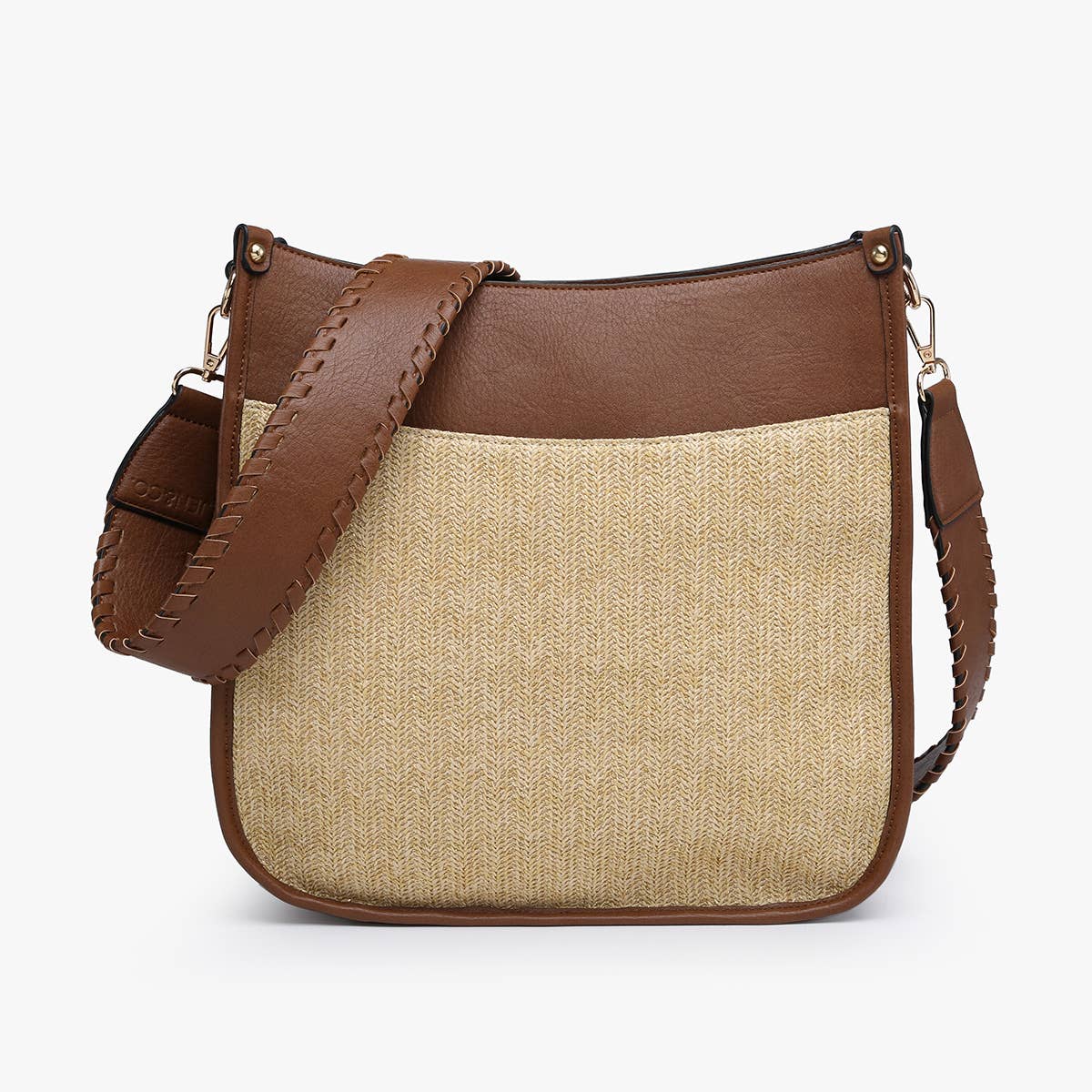 Chloe Woven Straw Crossbody Bag
