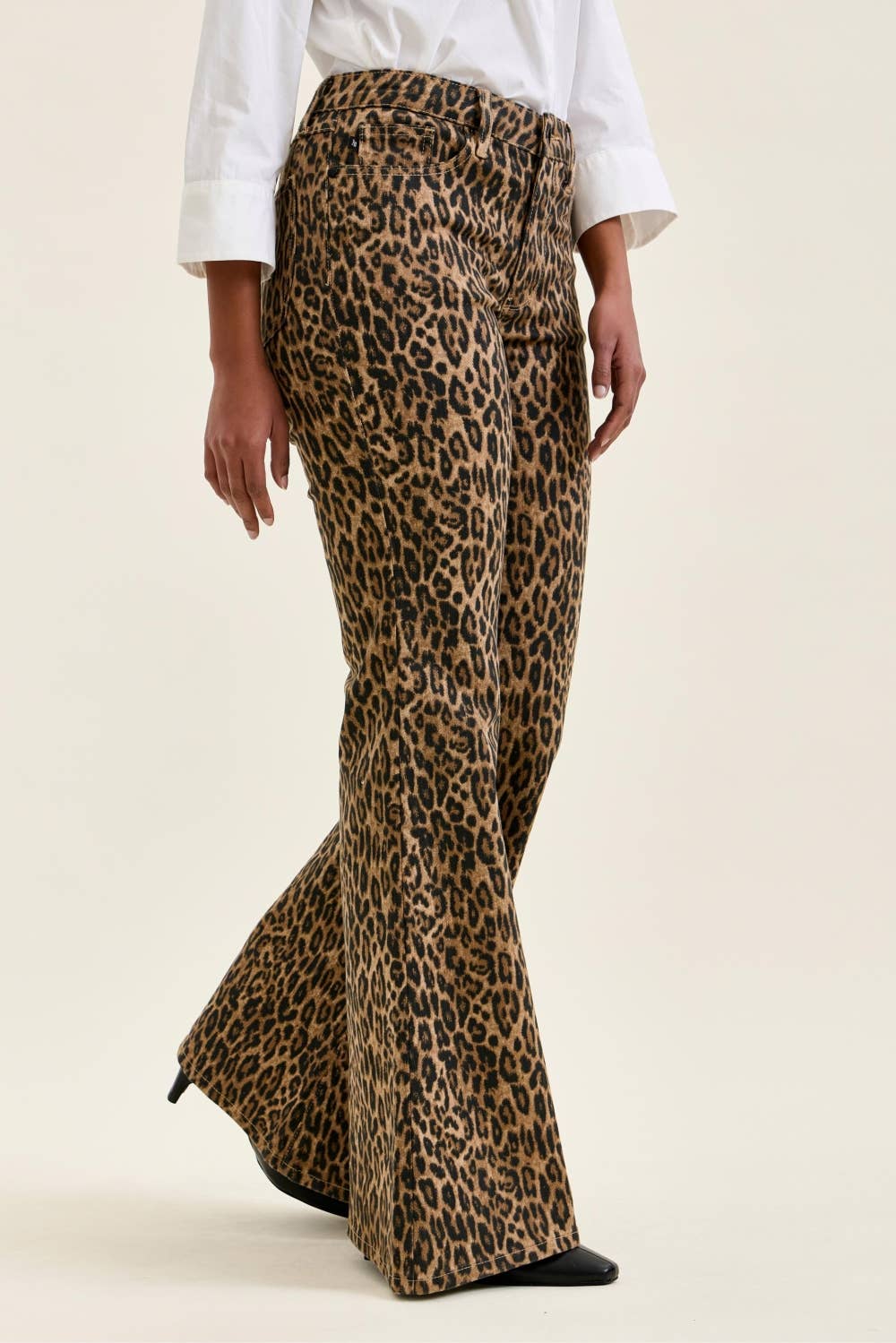 Judy Blue Leopard Luxe Flare Jeans