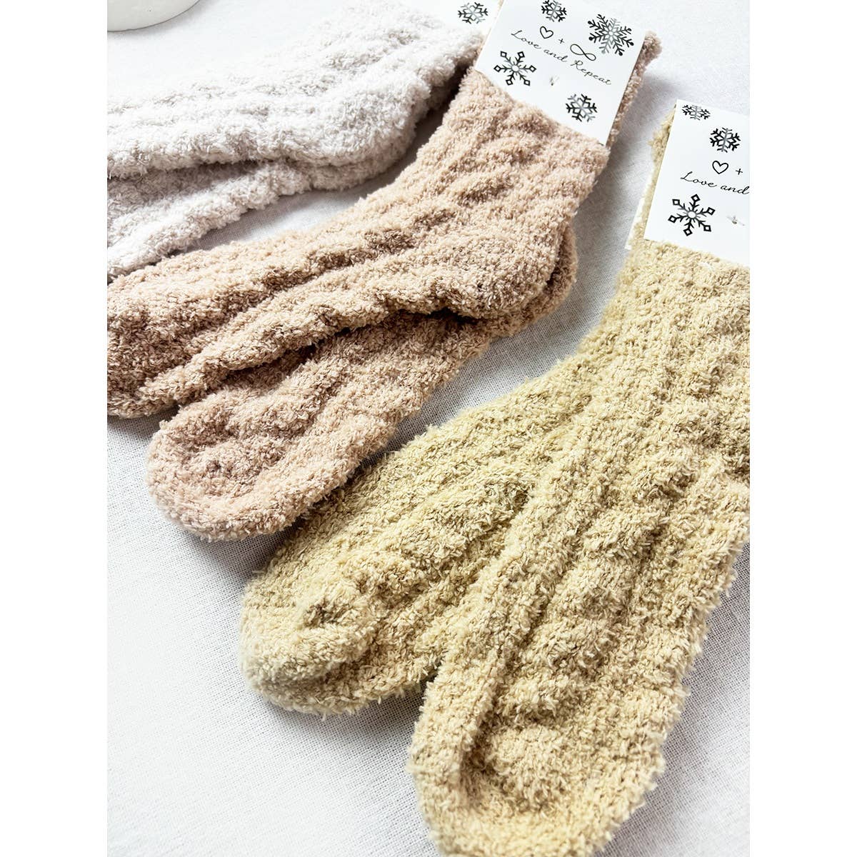 Cozy Cable Knit Crew Socks