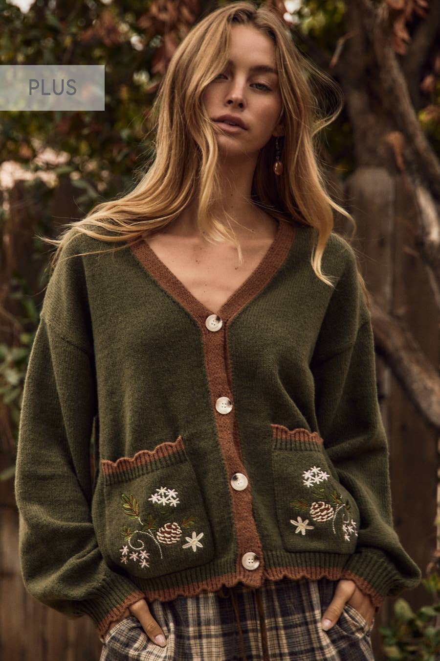 Plus Soft Knit Cardigan