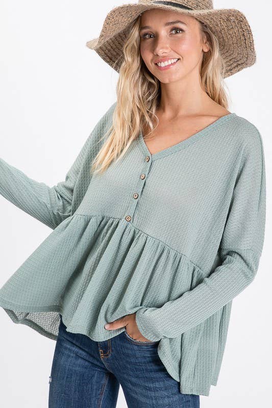 Easy Does It Babydoll Top