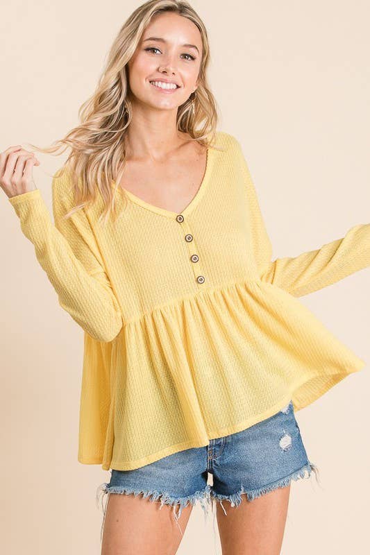 Easy Does It Babydoll Top