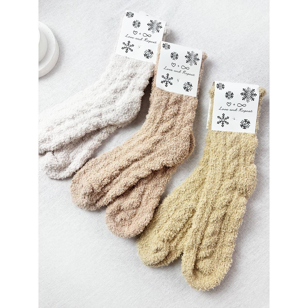 Cozy Cable Knit Crew Socks