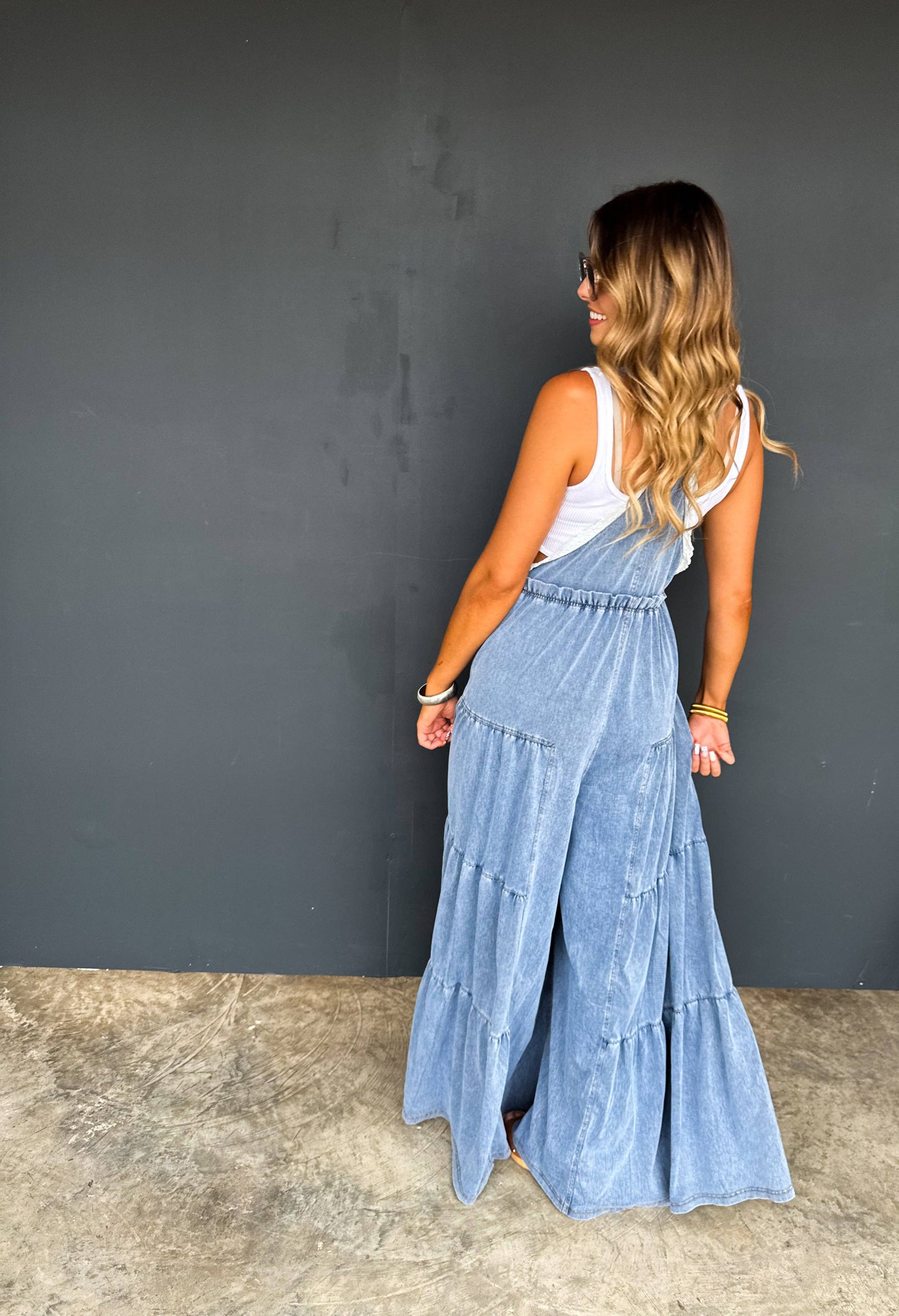 Bluebell Breeze Denim Overalls