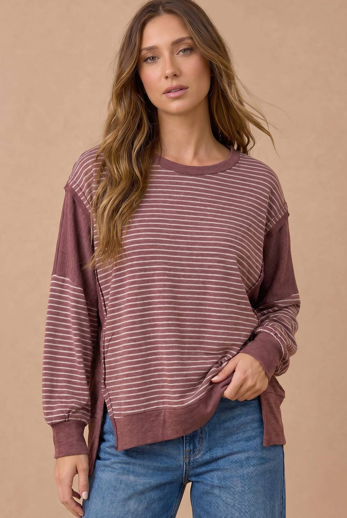 Easy Days Striped Pullover