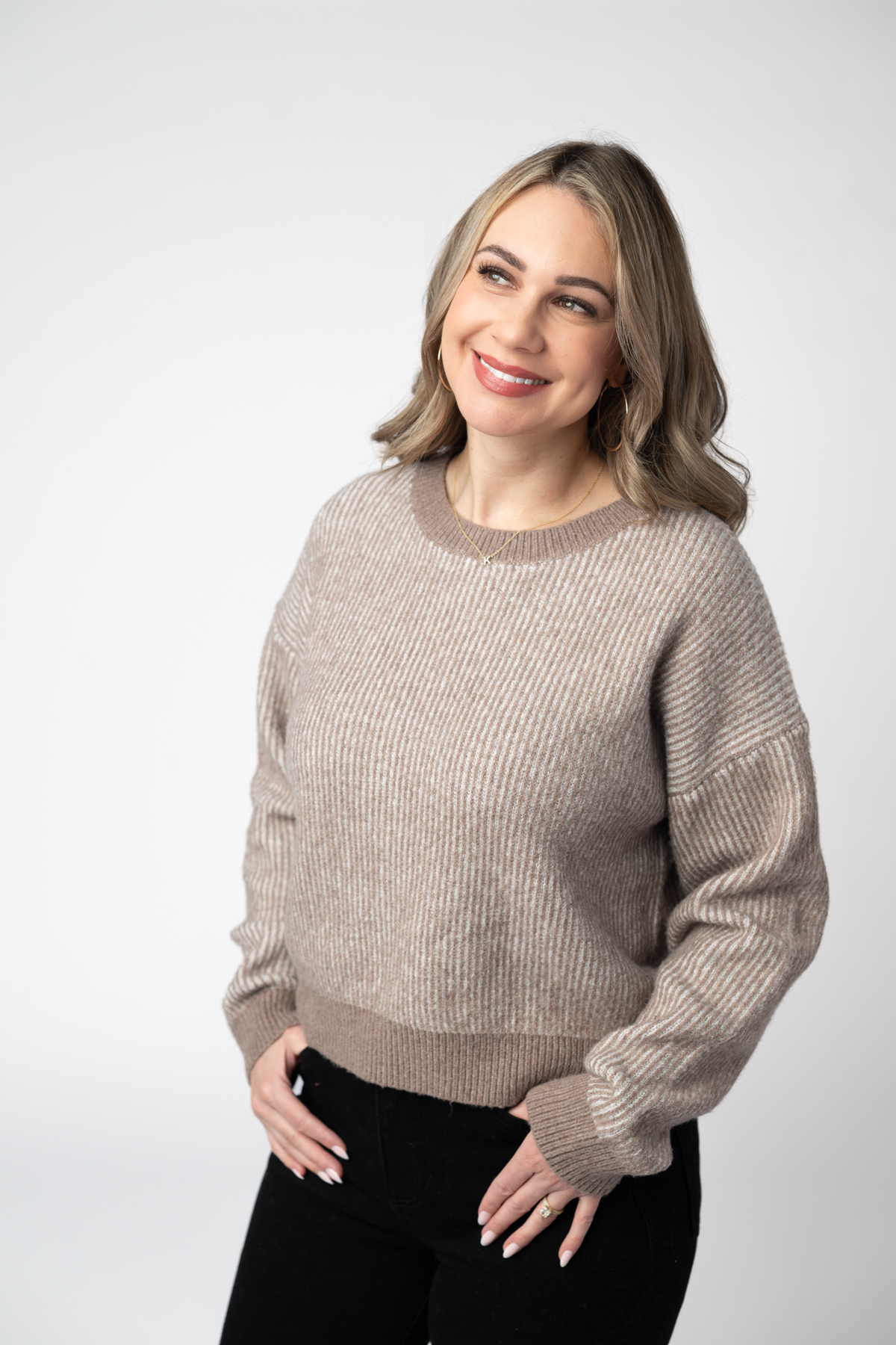 Mocha Cloud Soft Knit Sweater