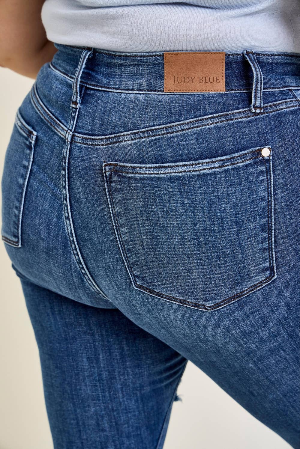 Judy Blue Plus High-Waist Destroyed Skinny Jeans