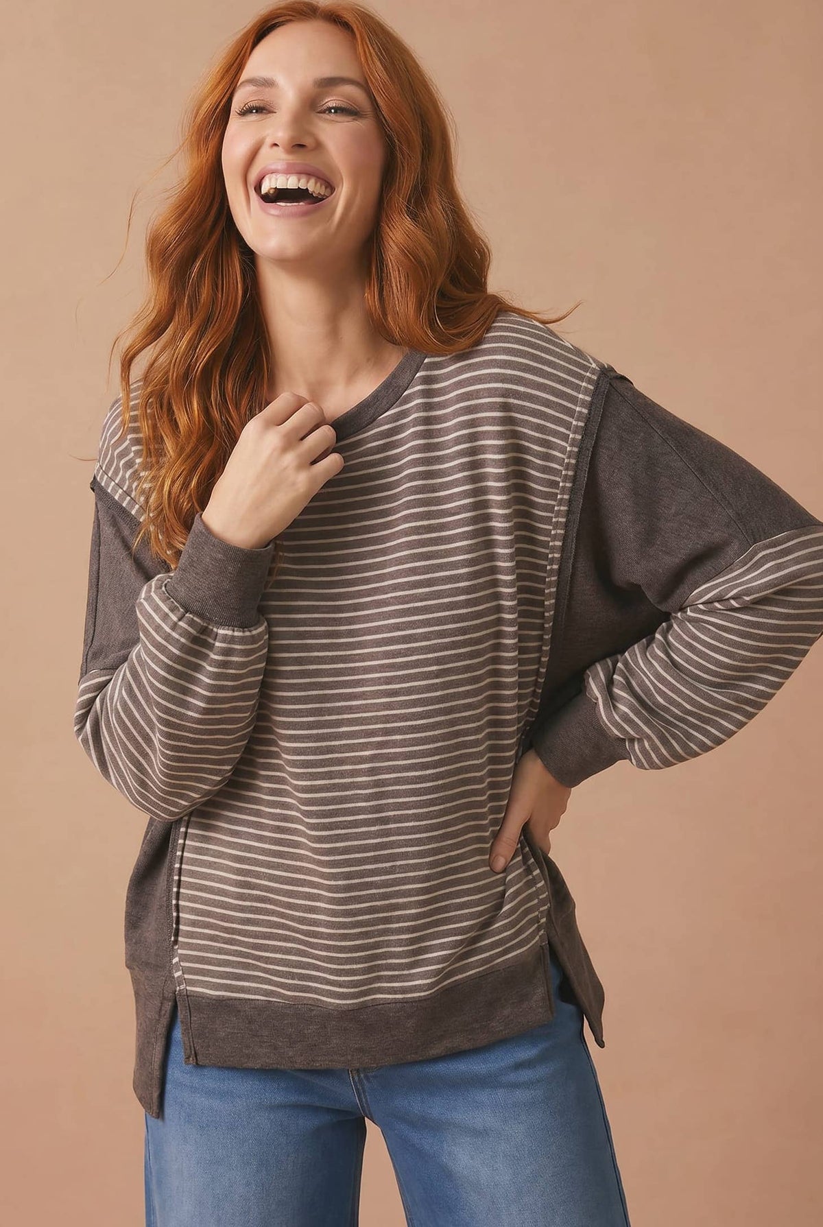 Easy Days Striped Pullover